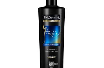 TRESemme Hydra Matrix Hydrating Shampoo 340ml with Polyglutamic Acid for 100H of Fluid Hair | Paraben Free Shampoo for Dry Hair & Scalp | Hard Water Detox