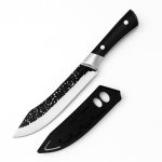 Machado Serbian Chef Knife – High Carbon Clad Steel Unagisaki Butcher Cleaver, Full Tang Kitchen Chef Knives – Ideal Fathers & Mothers Day Gifts