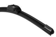 26-Inch Flat Car Wiper Blade – Graphite-Coated Rubber, Streak-Free All-Weather Windshield Wiper, Aerodynamic Spoiler, Quick-Clip Easy Installation, Check Size Chart