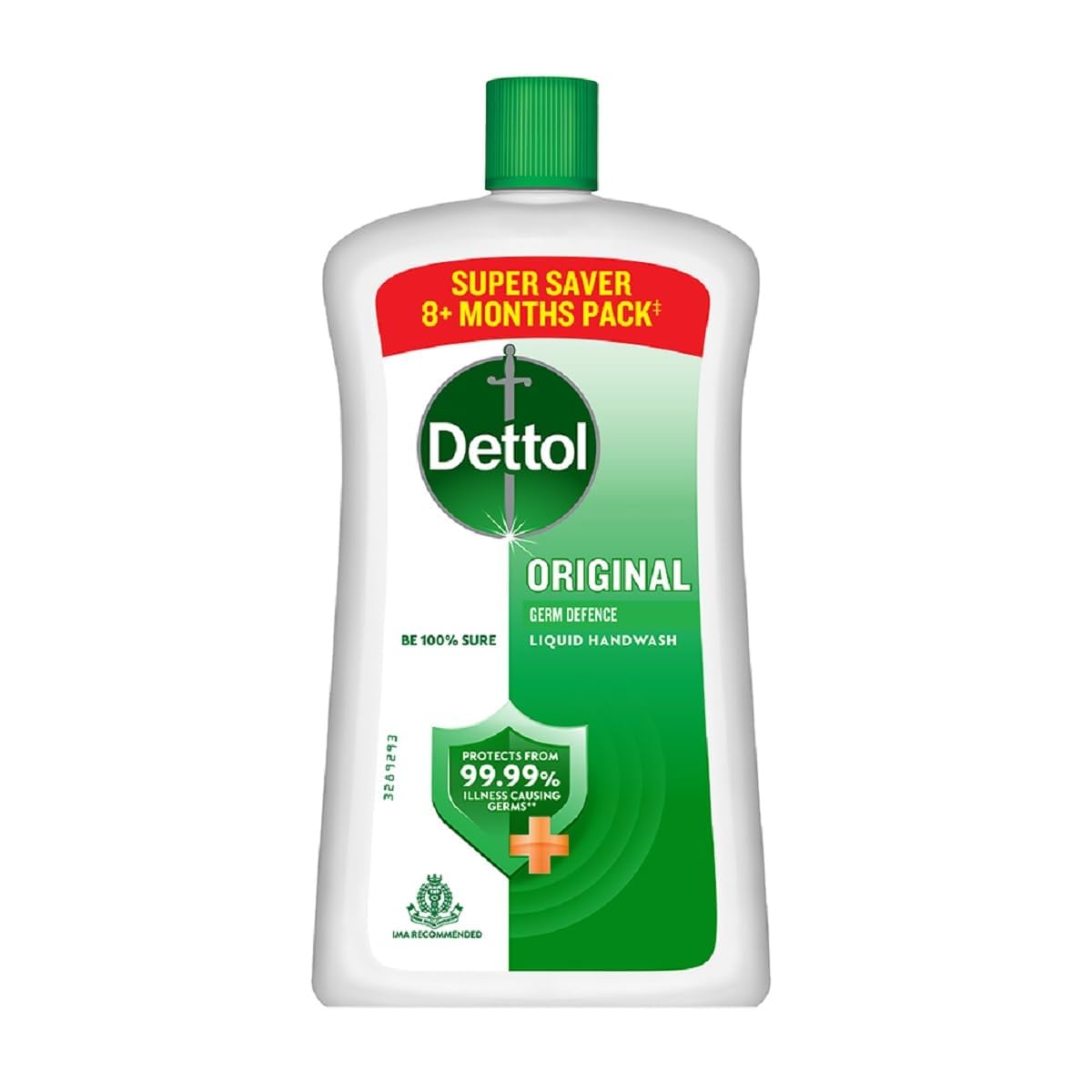 Dettol Liquid Handwash Bottle – Original Hand Wash- 875ml | Germ Defence Formula | 10x Better Germ Protection