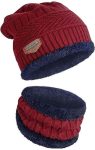 LABEL PUNYA Wool Beanie Cap & Muffler for Boys,Girls, Men & Women| Woolen Cap | Woolen Topaa| Winter Cap Set | Head & Neck Warmer