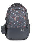 Zenith Charm 1 Laptop Backpack, 31L Capacity, Black and White Pattern, Multiple Compartments, 47 x 33 x 20 cm