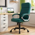 NEWTURN� Rolex HIGH Back (Pre Assembled) with Heavy Duty Metal Stand Premium Leather Ergonomic Boss Revolving Chair with1 Years Warranty (Black) (Dark Green)