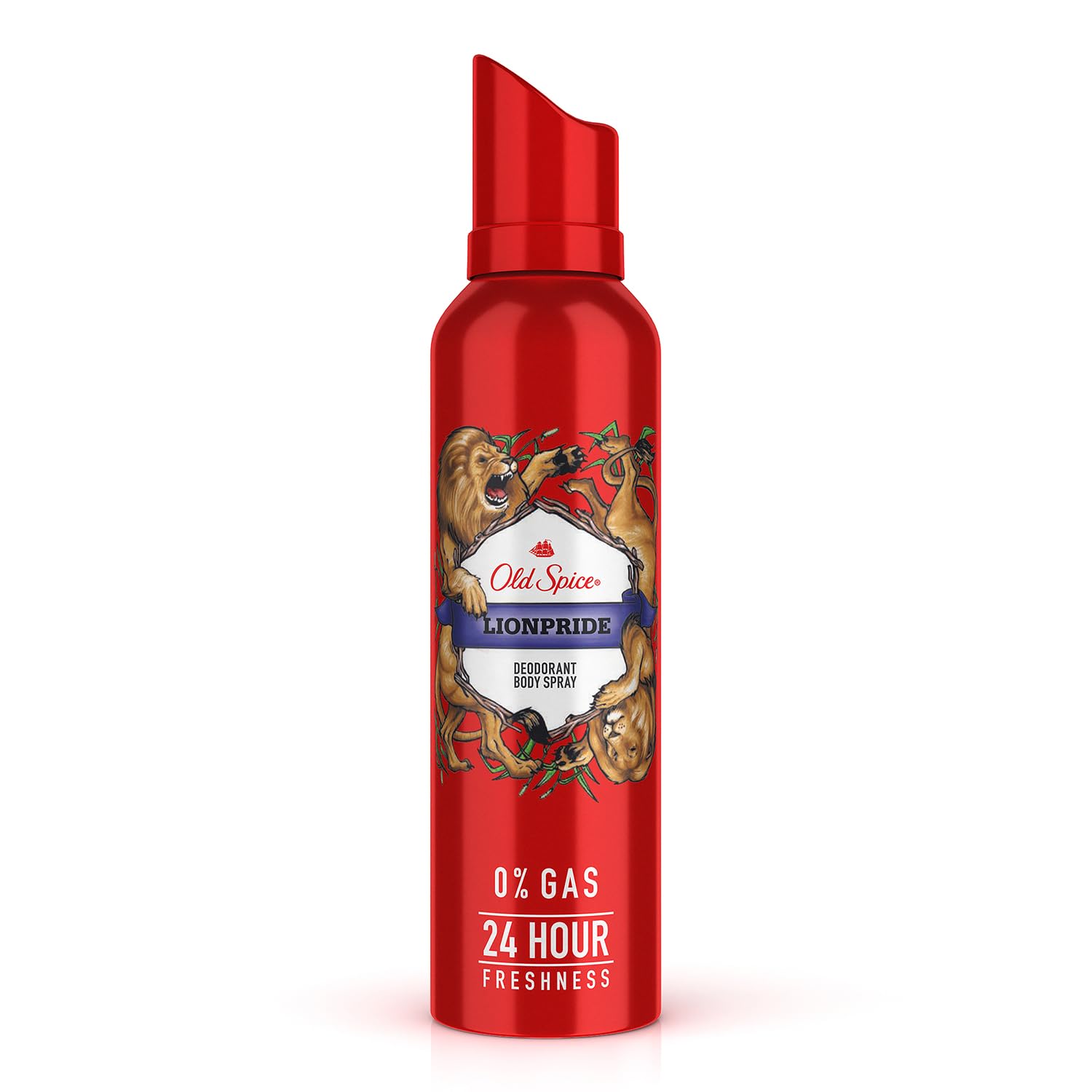 Old Spice Lionpride No Gas 24 hour Long Lasting Freshness Deodorant Perfume Body Spray For Men, 140ml