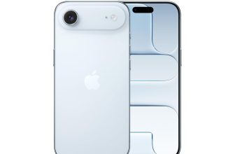 iPhone Air 256 GB: Thinnest iPhone Ever, 16.63 cm (6.5″) Display with Promotion up to 120Hz, Powerful A19 Pro Chip, Center Stage Front Camera, All-Day Battery Life; Sky Blue