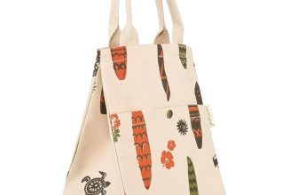 earthsave Insulated Lunch Bag for Office Women & Men (Orange & White) | Eco-Friendly Canvas Tiffin Bags for School, Cotton Drawstring Lunch Bag for Kids|