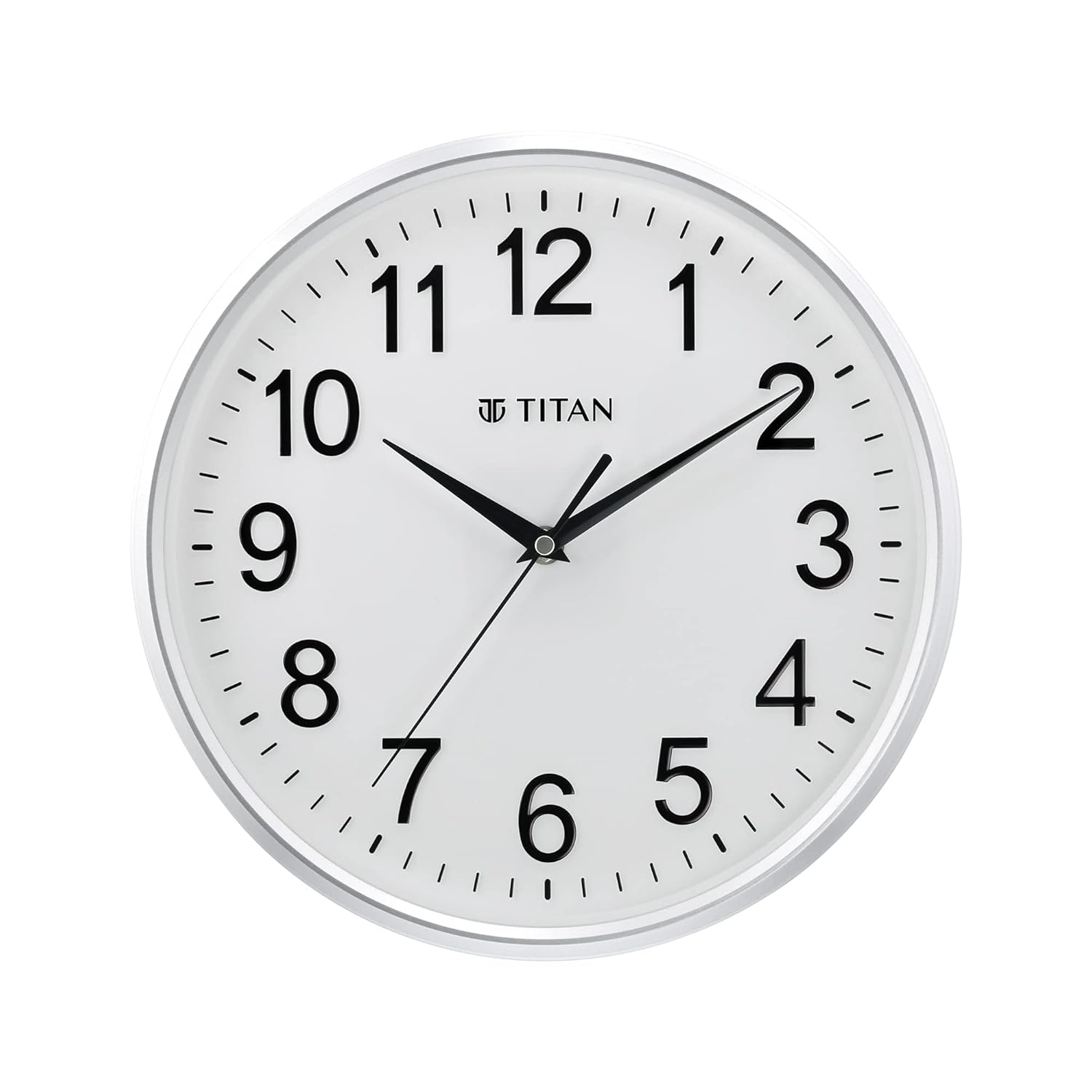 Titan Contemporary Wall Clock with Silent Sweep Technology – 30 cm x 30 cm (Medium)