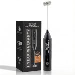 Coffee Frother Electric Rechargeable Coffee Maker Machine for Home Electric Coffee Frother Machine & Milk Whisker with Dual Spring Tech GetSetNova | 1 Year Warranty | Free Recipe Book (Frother)