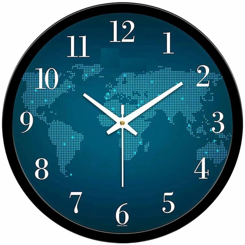 Clock World Decorative Designer Latest and Stylish Glass Analog Wall Clock Suitalbe for Living Room Hall Bedroom, Office VP_A97_Clock