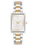 Nine West Women’s Bracelet Watch, Analog Display, Two-Tone Metal Band, Limited Movement, Curved Mineral Crystal Lens