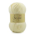 Ganga Acrowools Acrylic Desire Hand Knitting and Crochet Yarn. Pack of 1 Ball – 100Gms. Shade No – Dsr004, Cream