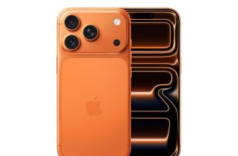 iPhone 17 Pro 256 GB: 15.93 cm (6.3″) Display with Promotion up to 120Hz, A19 Pro Chip, Breakthrough Battery Life, Pro Fusion Camera System with Center Stage Front Camera; Cosmic Orange