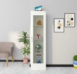 DAS Giona Bookshelf Cabinet Book Rack Organizer with Shelves for Home Library (Colur Frosty White Finish)