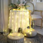 One94Store Artificial Leaf Curtain Lights – 200 LED Warm White Fairy String Lights, 3x1m, Remote Control with 8 Lighting Modes for Home, Wedding, Party, Diwali, Christmas & Festival Decoration