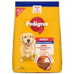 Pedigree Adult Dry Dog Food, Chicken & Vegetables, 20 kg, Contains 37 Essential Nutrients, 100% Complete & Balanced Food for Adult Dogs