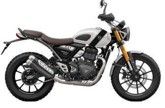TRIUMPH Scrambler 400 X Bike Pearl Metallic White Booking for Ex-Showroom Price