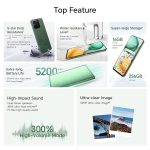 Honor X7c 5G Dual SIM | 8GB RAM, 256GB Storage | 50MP AI Camera | 5 Star SGS Rated | IP64 Standards | 120Hz Refresh Rate | 5200mAh Battery | Without Charger | (Vegan Leather Forest Green)