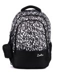 Zenith Charm 1 Laptop Backpack, 31L Capacity, Black and White Pattern, Multiple Compartments, 47 x 33 x 20 cm