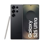 Samsung Galaxy S25 Ultra 5G Smartphone with Galaxy AI (Titanium Black, 12GB RAM, 256GB Storage), Titanium Frame, Snapdragon 8 Elite, 200 MP Camera with ProVisual Engine and 5000mAh Battery