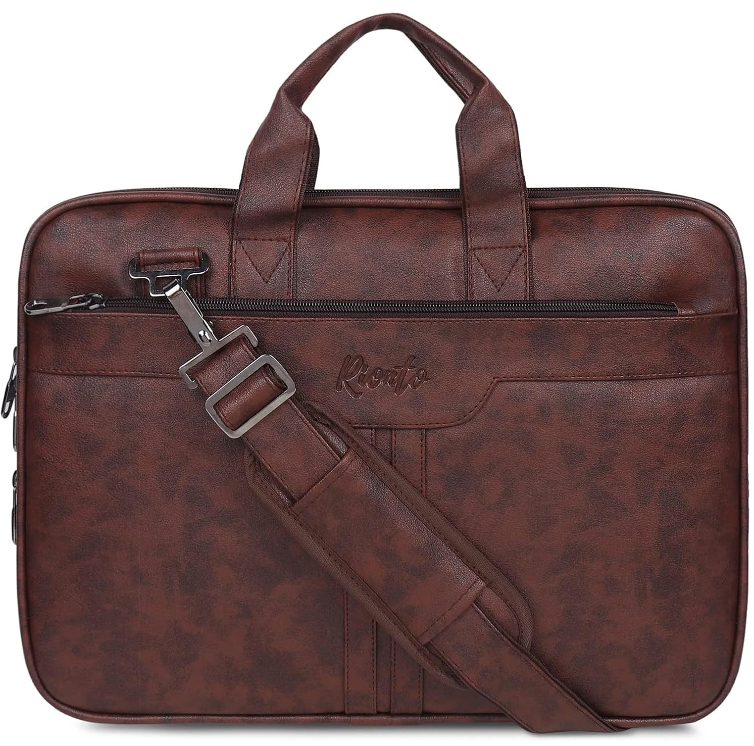 Prime Laptop Bags for Men Office Use | Upto 15.6 inch | Expandable Bottom | Mobile & Pen Compartment with Multiple Organizers | PU Leather | Professional Office Bag for Man & Women – Tan