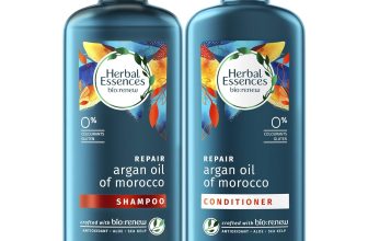 Herbal Essences bio:renew Argan Oil of Morocco CONDITIONER, 400ml | No Parabens No Colourants & Herbal Essences bio:renew Argan Oil of Morocco SHAMPOO, 400ml