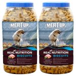 Meat Up Dog Treats Biscuits 1kg + 1kg (Free) 2kg | Real Chicken Flavour| Buy 1 Get 1 | Remove Plaque & Starter Build-up | Vitamins & Minerals | Promotes Lustrous Coat