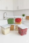 Fridge & Freezer Organizer Box Set (Pack of 6, 1000 ml) | Transparent Plastic Kitchen Storage Containers | Stackable Food Box for Refrigerator & Home Use
