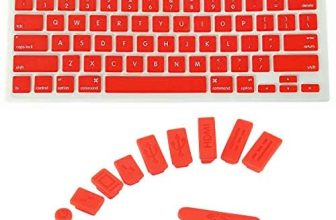 Brain Freezer Keyboard Protector Cover Plus Dust Proof Compatible with MacBook Air 13 inch 2020 Release Model A2179 Soft Silicone Waterproof Dust-Proof Ultra Thin Keyboard Cover 2020 (Red)
