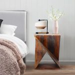 Ruth Solid Wood End Table for Living Room – Premium Designer Side and Sofa Table – Natural Capri Finish, Solid Sheesham Wood – Living Room Furniture Ideal for Home Decor