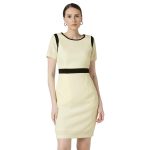Van Heusen Women’s Regular Fit Half Sleeve Mid Thigh Length Sheath Dress