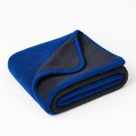 1100 GSM Twisted Loop Microfiber Towel 60×40 cm Ultra Thick Fast Drying Edgeless Cloth Super Absorbent Lint-Free & Scratch-Free for Car Wash, Polishing & Detailing Pack of 1 Dark Grey & Blue