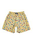 Gini and Jony Boys Yellow Conversational Print Cotton Elasticated Boxer Shorts