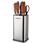 Tenom Knife Holder Stand for Kitchen, Knife Stand Steel, Knife Stand Without Knife, Knife Block for Kitchen, Knife Storage for Kitchen