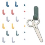 Hooks for Wall, Adhesive Hooks for Wall Heavy Duty, self Adhesive Hook, Wall hangings, Kitchen Accessories Items, Clothes Hanging, Sticky Photo Frame Hangers, Strong Hanger (Multicolour, 12), Plastic