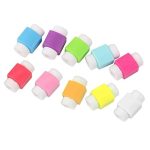 Brain Freezer Data Cable Protector Cover for USB Charger Cable Cord (Multicolour) – Pack of 10
