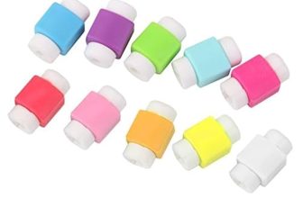 Brain Freezer Data Cable Protector Cover for USB Charger Cable Cord (Multicolour) – Pack of 10