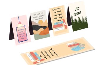 Rays Of Ink Peace Quotes Magnetic Bookmarks/Magnetic Page Markers/Magnetic Page Clips with Positive Affirmations. Ideal Gift for Students, Adults and Bookworms