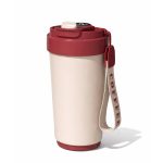 YELONA Insulated Vacuum Coffee Tumbler | Smart Touch Temperature Display | 420 ML Flask with 6-Hour Temperature Lock-in Technology – (Cosmic Latte)