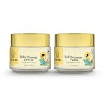 Pure Aura Baby Massage Cream 100g (Pack of 2) | Ayurvedic, Gentle Baby Cream | Infused with Ayurvedic Herbs | Nourishing & Soothing for Baby’s Skin | Safe for Newborns & Kids | Doctors Recommended | Chemical-Free