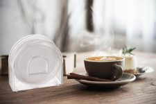 Sonal – Refresh Clear Coaster – Set of 6 Coasters with Coaster Stand, Best fit for Tea Cups, Coffee Mugs and Glasses (Refresh_Clear)