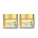 Pure Aura Baby Face Cream 100gm (Pack of 2) | Ayurvedic & Organic Face Cream for Kids | Infused with Shea Butter & Almond Oil |Chemical-Free | Nourishing & Moisturizing for Sensitive Skin | Safe for Newborns