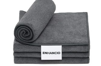Multipurpose Microfiber Cleaning Cloths, 350 GSM, 40×40 cm Grey Ultra-Soft Lint- & Scratch-Free Towels for Cars, Bikes, Kitchen, Glass & Home Surfaces – Pack of 4
