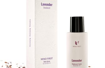 Mind First Lavender Deodorant 50ml made with Essential Oils | Natural Scent without chemical | Unisex Luxury Deo I Stress Relief and Calming Fragrance I Long-Lasting Deodorant for Men & Women | Best Gifts for Woman , Men , Girls