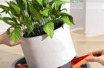 Satpurush Gamla Stand for Plants | Heavy Duty Plastic Plant Pot Stand with Wheels | Anti-Rust, Water Drainage | Indoor Outdoor Balcony Garden | Brown (Pack of 24)