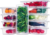 Satpurush Fridge Storage Boxes- Kitchen Containers Set, Masala Box For Kitchen, Plastic Storage Box For Kitchen, Fridge Organiser, Vegetable And Refrigerator Containers For Storage (6), Brown