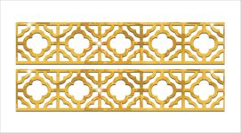 Wall1ders Wall Border Peel and Stick Mirror Stickers for Wall Acrylic Mirror Sickers Acrylic Stickers Wall Stickers for Hall Room Bed Room Kitchen (Gold)- Pack of 10 50 cm