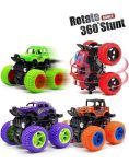Monster Trucks (Pack of 4), Friction Powered Monster Car Toys for Kids, Durable High-Density Alloy and Non-Toxic Plastic, Non-Slip Tires for Educational Play/Har bache ka phela Truck. (4)