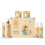 Pure Aura Ayurvedic Baby Wellness Kit | Lotion, Body Wash, Massage Oil, Face Cream, Diaper Rash Cream & SPF 30 Sunscreen | Gentle & Natural Skincare for Newborns & Kids