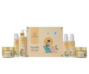 Pure Aura Baby’s 6-Month Skincare Kit | Ayurvedic Shampoo, Wash, Sunscreen, Diaper Rash Cream, Massage Cream & Massage Oil | Complete Daily Care for Newborns & Toddlers