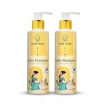 Pure Aura Baby Shampoo (Pack of 2, 200ml) – Ayurvedic, Paraben-Free, Gentle on baby’s scalp & hair, safe for newborns & kids, trusted by doctors.